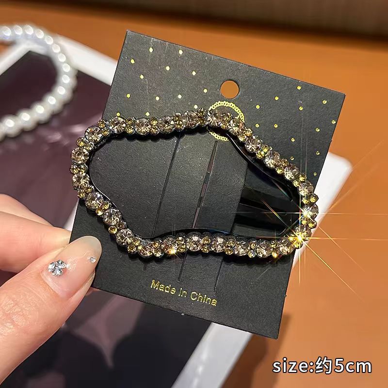 3 strass couleur champagne nuage BB clips
