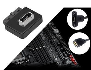 USB3.0内部ヘッダーからUSBType CフロントタイプEアダプター20/19ピンからTypeCコンバーターマザーボードデスクトップコンバーター
