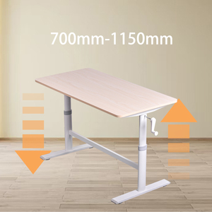 Manivela de mano fija Mesa ergonómica Altura ajustable Escritorio de oficina Manual Sit Stand Escritorio de ordenador de pie para el hogar - Product Image 5