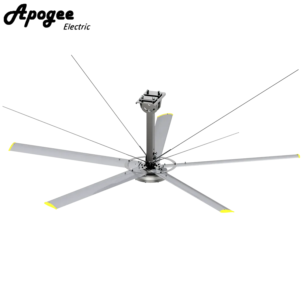 Kipas HVLS paten teknologi PMSM dengan pengalaman manufaktur R & D 12 tahun