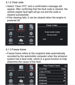 Color Screen OBD II Code Reader Diagnostic Tool for All Cars Which Support OBD II Protocols Read Fault Codes Model: T301 - Product Image 5
