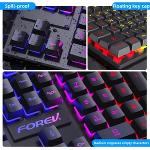 Panel de teclado ergonómico para juegos de escritorio PC con membrana de interfaz USB 3,0 Botón de interruptor mecánico Precio Características principales - Product Image 4