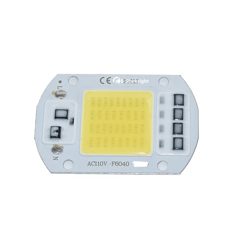 20W 30W 50W AC110V No Need Driver LED COB Chip Bead Smart IC Chips White For LED Floodlight Spotlight