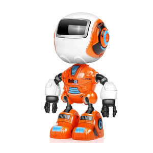 智能机器人玩具早教人声发光可爱合金感应q版机器人电子玩具 - Product Image 4