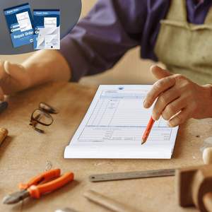 Bảo trì yêu cầu cuốn sách hình thức 5.5x8.5 inch 2 phần carbon ít đục lỗ dòng công việc đặt hàng hình thức cho thiết bị công nghiệp - Product Image 6