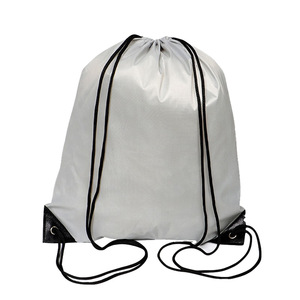 Logotipo personalizado Draw String Bag Mochila Reciclada Impermeable 210d Poliéster Bolsa con cordón - Product Image 5