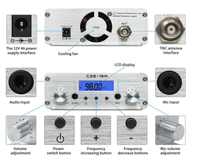 15ワットラジオ局FM送信機教会FM放送送信機 - Product Image 4