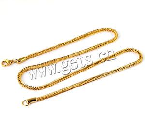 נירוסטה זהב שרשרת שרשרת חיטה שרשרת 3mm נמכר לכל <span class=keywords><strong>20</strong></span> אינץ סטרנד 772219