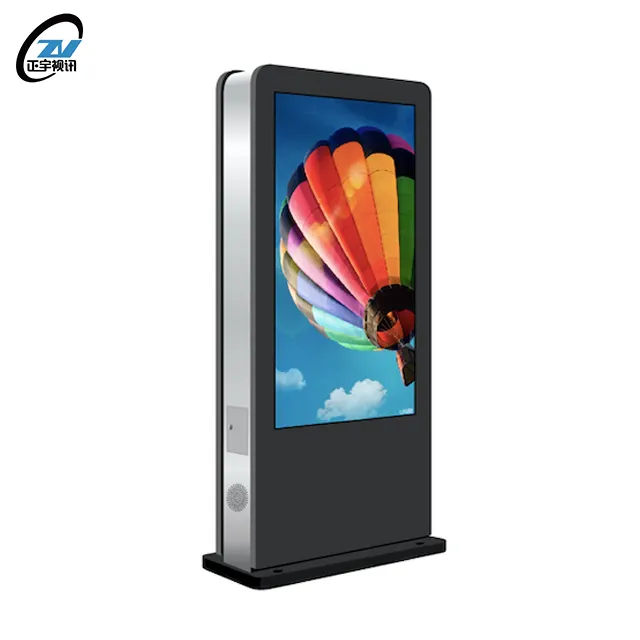 Bus station information display route outdoor kiosk display screen 65 inch