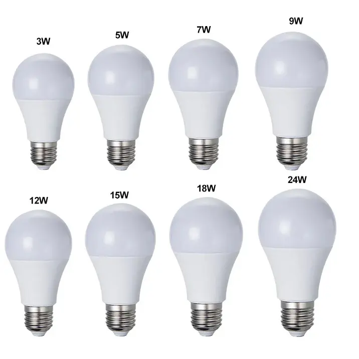 Lampu bohlam Led putih terang 7w 9w 12w 15w, lampu hangat putih kualitas tinggi E27 pencahayaan bohlam Led Super terang 2024