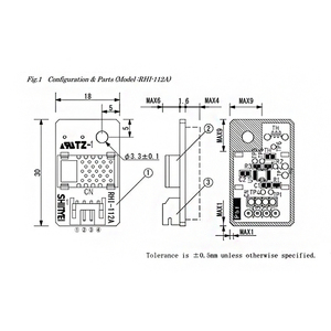 Sensor de deshumidificador RHI 112A, módulo de sensor de temperatura y humedad