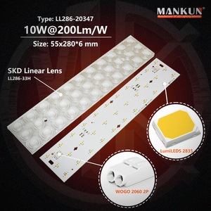 Zhaga <strong>Led</strong> Module <strong>Pcb</strong> 10w 200lm/<strong>w</strong> of Smd 2835 Chip With Lens for Indoor Light Module Lighting Aluminum 80 One-stop Service DC 33V - Product Image 4