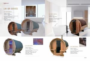 Foshan Modern 1,8 m Hemlock Cabina de ducha de vapor húmedo Sala de sauna eléctrica para 2 paneles de control de generador de vapor Elegante Sauna para 1 persona - Product Image 5