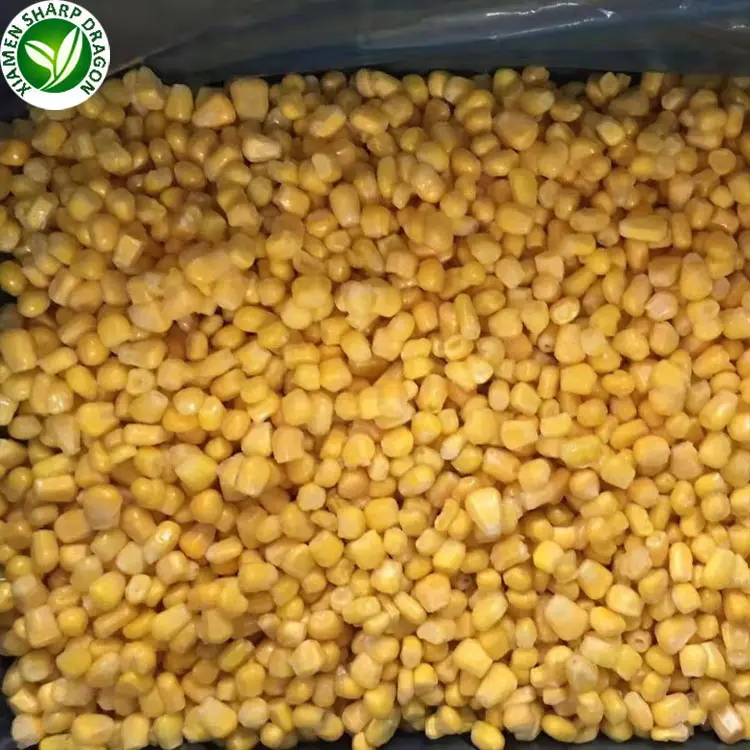 IQF esportazione All'ingrosso di prezzi all'ingrosso non ogm giallo dolce congelati mais