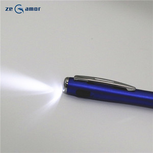 Zeamor lapiz promozionale logo personalizzato 3 in 1 multi funzione del telefono penna dello stilo di tocco HA CONDOTTO LA luce del flash con la torcia - Product Image 1