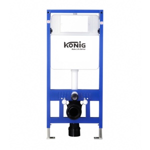 Slimline Dual Flush Concealed Toilet <strong>Cistern</strong> 6 Litre Front Access C/W Chrome <strong>Button</strong> - Product Image 1