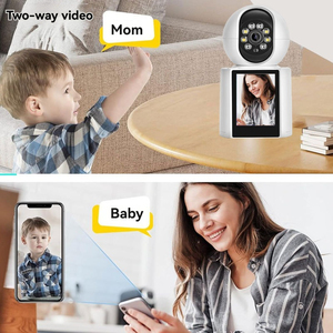 Videollamada inalámbrica bidireccional Cámara inteligente para el hogar Pantalla LCD Wifi Seguridad con Ai Human Tracking 3mp Hd Security IP PTZ Camera - Product Image 4