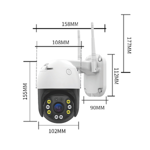 Z 5MP เลนส์ startlight IP66ตรวจจับการเคลื่อนไหวด้วยเสียงแบบสองทิศทางกันน้ำได้มองเห็นในเวลากลางคืนระบบเสียงสองทางปรับเอียงได้กลางแจ้งกล้อง Wi-Fi - Product Image 2