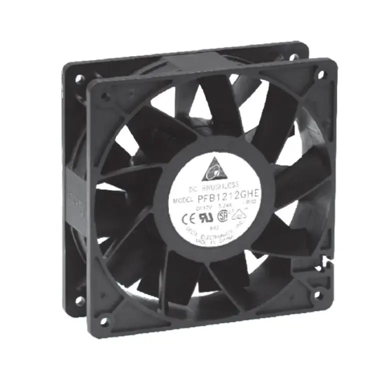 Ventilateur industriel dc, étanche, haute vitesse, 120x38mm, 12v dc, 4 broches, PWM, Delta