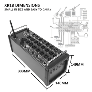 2024ใหม่ในตัวเราเตอร์ไร้สาย Tri-mmode เครื่องผสม XR18คอนโซลดิจิตอลเครื่องผสมพลังงาน - Product Image 6