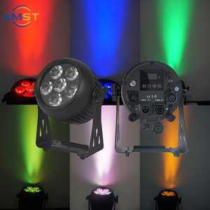 DJ Led yıkama ışıkları pil Led Par ışık 6x18W RGBWUA 6 IN 1 şehir renk su geçirmez sahne aydınlatma parti disko için 4 saat çalışmak - Product Image 3