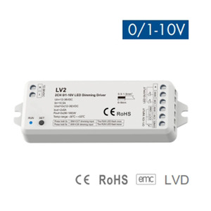 LV2 0-10V 360W PWM LED-Dimm treiber 10A * 2CH 12-36VDC 0-10V Konstantspannungs-LED-Dimm treiber für zweifarbiges Streifen licht