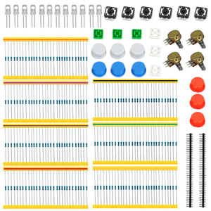 Kit de iniciación con interruptor Color <span class=keywords><strong>Led</strong></span> resistencias potenciómetro giratorio para <span class=keywords><strong>Arduino</strong></span>