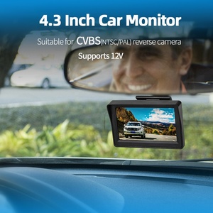 Monitor de aparcamiento de coche Universal de 4,3 pulgadas para cámara de marcha atrás pantalla a Color de respaldo RCA soporte de visualización de vehículo CVBS vista trasera 12V - Product Image 2