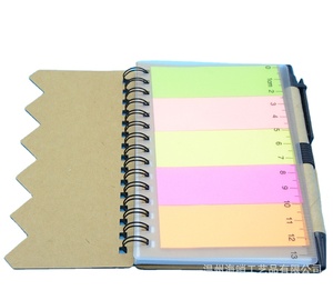Customized Paper Cover School Pen and <strong>Notebook</strong> Spiral <strong>Notebook</strong> <strong>with</strong> Sticky <strong>Note</strong> - Product Image 4