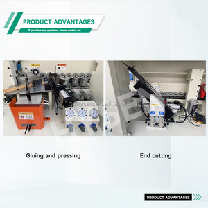 HYSEN tam otomatik çok fonksiyonlu kenar bantlama makinesi MDF üretim inşaat kazıma ince kırpma parlatıcı - Product Image 4