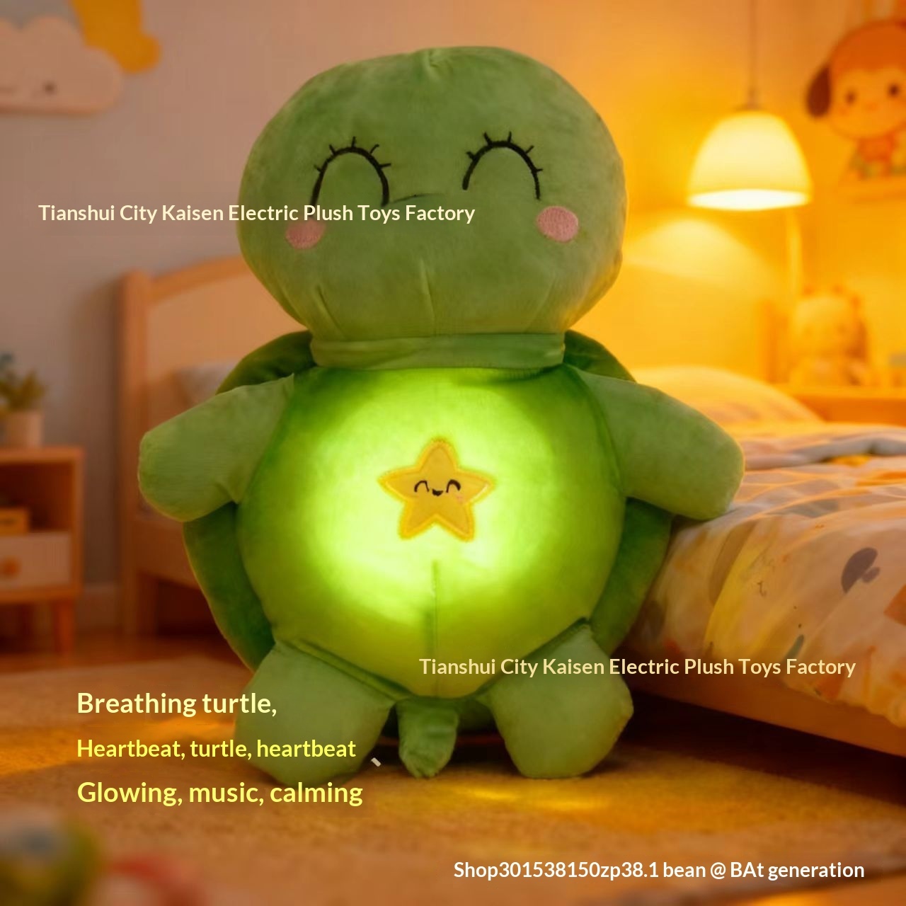 Green breathing turtle