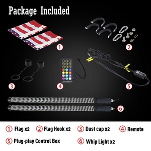 Yağ Spiral COB LED kırbaç ışıkları ile yan yana RF/APP kontrol RGB kovalayan Led anten için kırbaç UTV ATV Buggy RZR Can-Am - Product Image 6