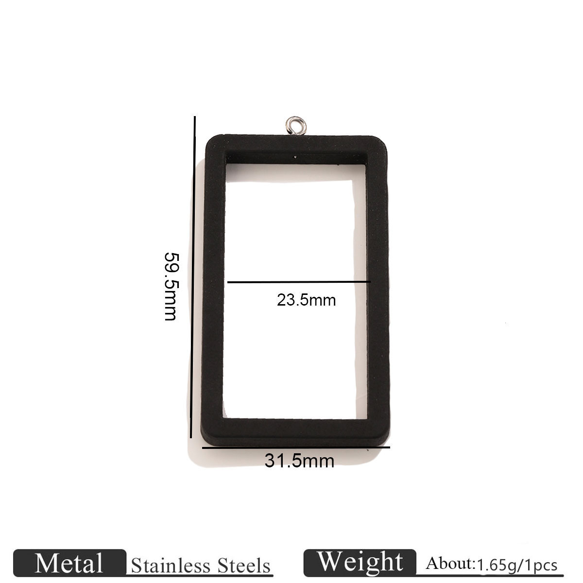 Wide rectangular black