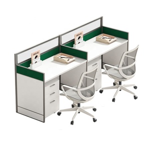 Modular 6 Person Office Partition <strong>Computer</strong> <strong>Table</strong> With Screen - Product Image 6
