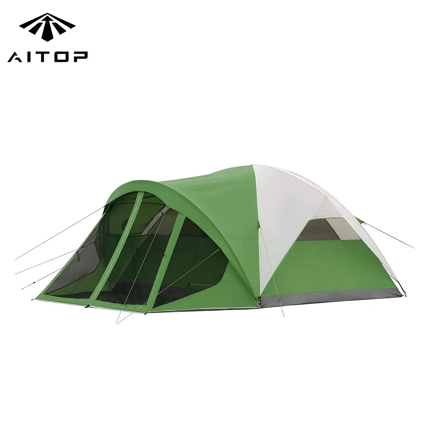 High Quality Polyester Windproof Rainproof and Waterproof 4 Season Dome Tent with Screen Room In Porch