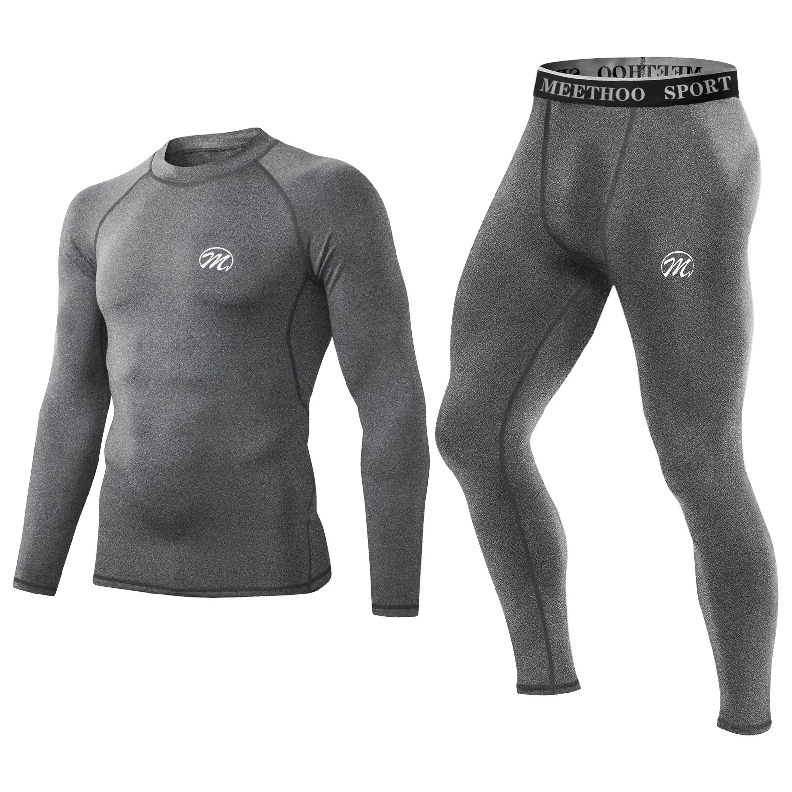 Custom Winter Outdoor Sports Thermal Long Johns Compression Top and Bottom Fleece Thermal Underwear