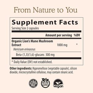 Kapsul Ekstrak Jamur Surai Singa Solilan (120 Kapsul) Suplemen Herbal untuk Kognisi, Fokus, Memori, dan Tidur Orang Dewasa - Product Image 2