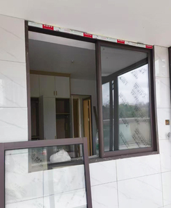 Ventanas correderas de vidrio de aluminio con persianas insertadas Diseño de privacidad del obturador incorporado - Product Image 2
