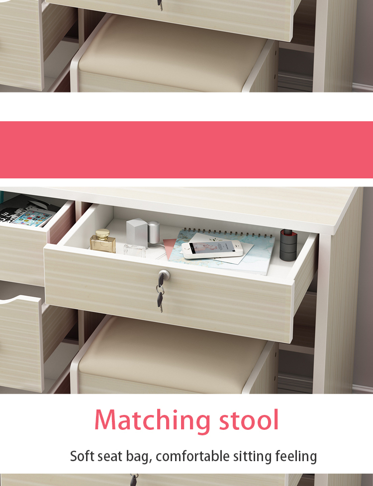 modern makeup table stool set
