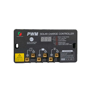 Дропшиппинг 3 режим работы от батареи, Макс 4AWG провода, с выходом 5V/2A напряжение на выходе USB 12/24V 20A PWM регулятором солнечного заряда контроллер - Product Image 1