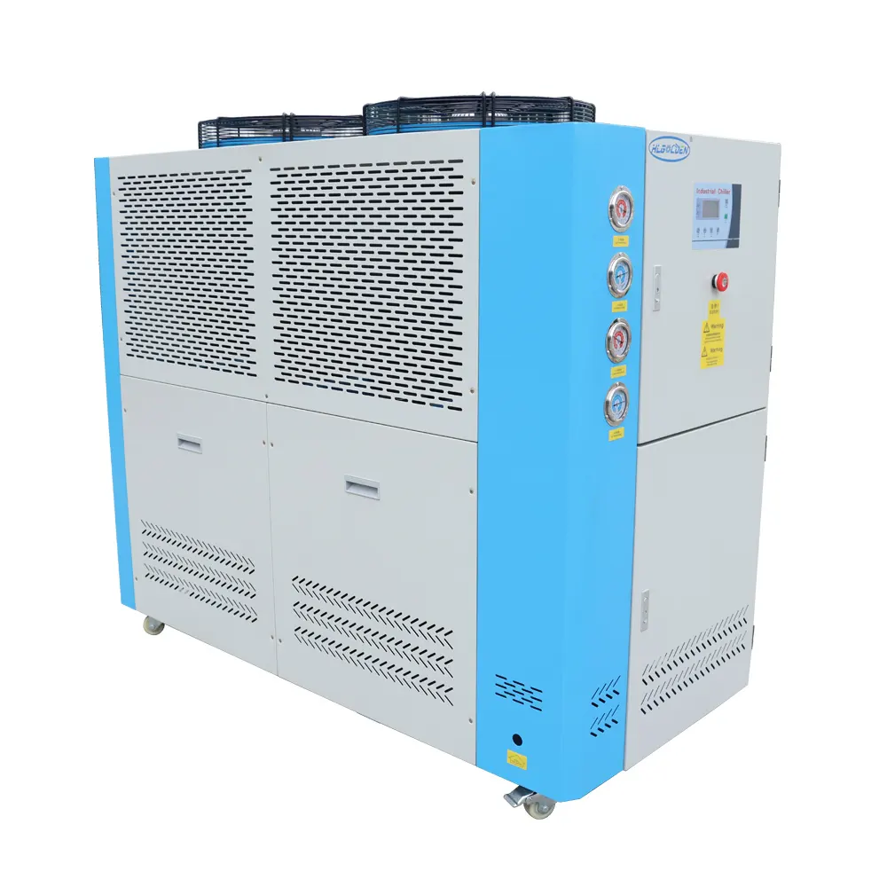 Refrigeratore di acqua raffreddato ad aria industriale portatile dei compressori R410A doppi 10TR In azione da vendere