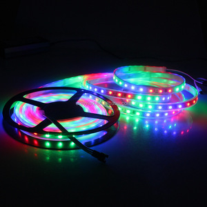 แถบไฟ LED WS2812B RGB 5050 5 V 30/60/144LED พิกเซล WS2812 IC สี RGB แถบไฟ LED IP30 IP65 IP67ริมน้ำ
