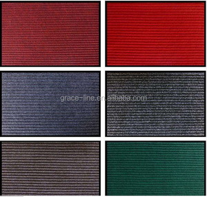 防滑背衬彩色设计条纹聚氯乙烯门垫 - Product Image 6