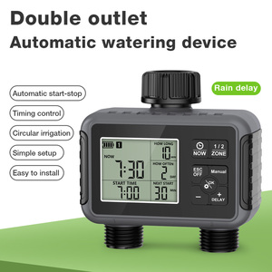 Timer irrigazione giardino con 2 uscite di irrigazione Timer automatico a goccia valvola acqua intelligente giardino automatico Wateri - Product Image 4
