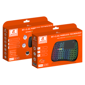 Jeqang-Mini teclado Android retroiluminado RGB, proyector de TV para el hogar, 2,4G BT, modo dual, resistente al agua, ABS - Product Image 1