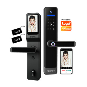 Tediton 6068 Fechadura digitale in tempo reale Intercom Smart Lock Camera biometrica e serratura delle impronte digitali - Product Image 1