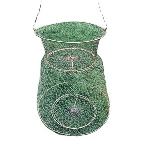 Thiết kế mới dây thép mạ kẽm cá Giỏ dây đóng mở cá giỏ xách tay giỏ cá mạnh mẽ và dễ sử dụng - Product Image 1