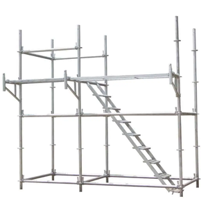 Sistema de andamios Ringlock, postes verticales, libros mayores horizontales, escenario de acero galvanizado, evento, construcción de andamios resistentes - Product Image 1