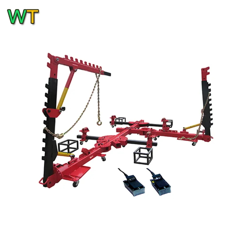 Bastidor de coche Extractor de Automoción de plancha/yantai marco máquina vehículo reparación tirando máquina para la venta