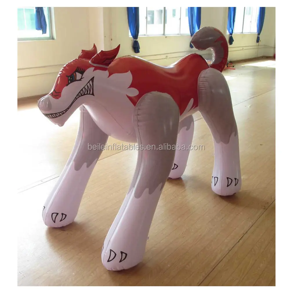 Beile tùy chỉnh PVC Inflatable sói đồ chơi cho doanh số bán hàng
